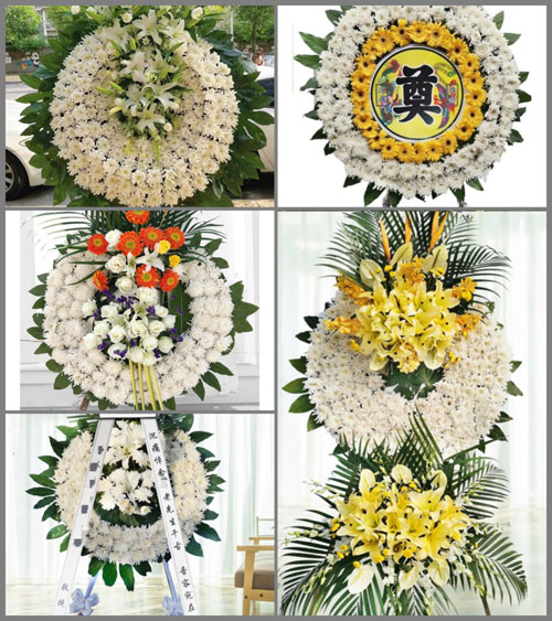 浙江省嘉兴桐乡市濮院镇新濮村花圈速递